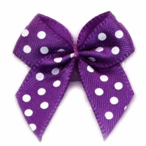Fiocchetto raso con pois (Pz. 2) - Viola