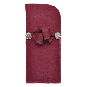 Portaocchiali  ciocca (Kit fai-da-te) - Bordeaux