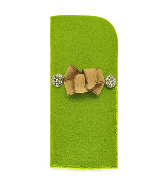 Portaocchiali ciocca (Kit fai-da-te) - Verde mela