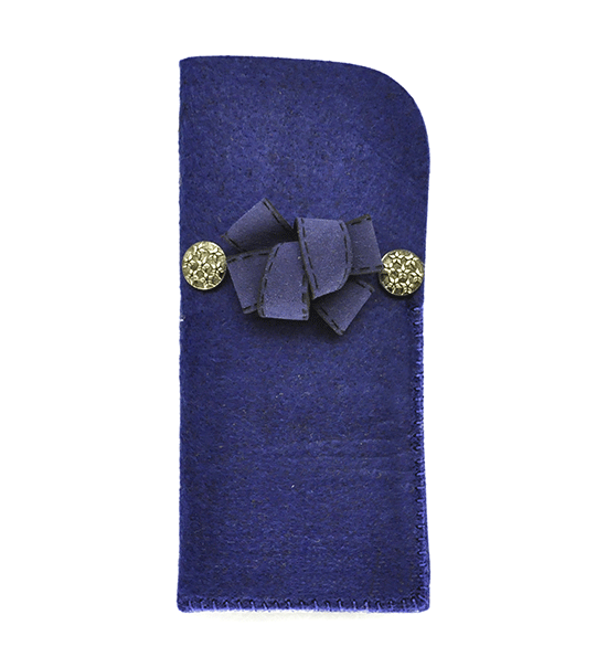 Portaocchiali ciocca (Kit fai-da-te) - Blu