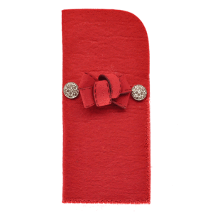 Portaocchiali  ciocca (Kit fai-da-te) - Rosso