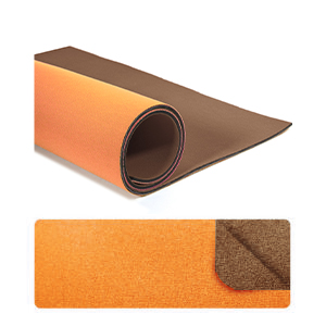 Neoprene 3 mm (foglio cm 45x65) Arancione e Marrone